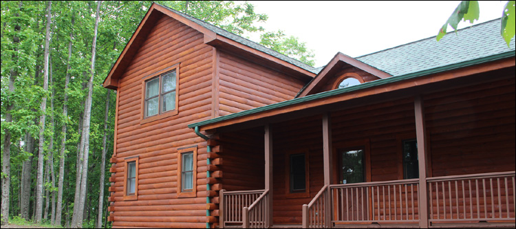Log Home Staining in Russellville, Ohio